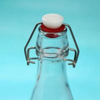 Botella de Vidrio Transparente de 1000 ml con Tapa de Cierre Hermético, Botella de Vidrio para Jugo o Vino de 32 oz, Botella de Agua de Vidrio de 600 ml para Uso Alimentario