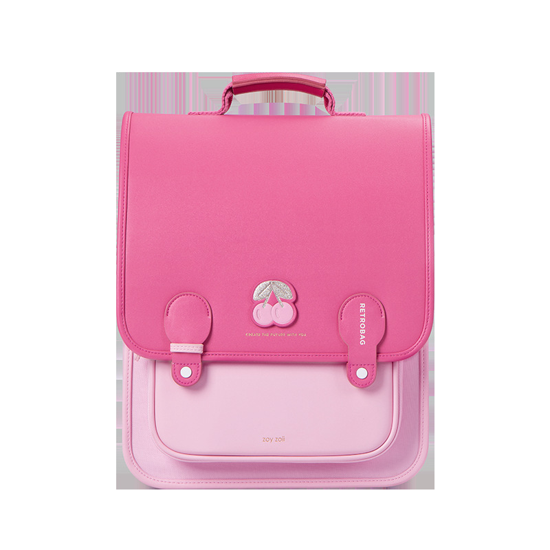 B33 [Sac carré rétro] - Cerise rose [Niveaux 1 à 5]