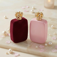 Flacon de parfum atomiseur pressurisé rectangulaire plat haut de gamme unique et vide de 100 ml, personnalisé par Anding Supplier