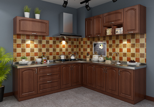 Mueble de Cocina Estilo Europeo Americano, Almacenamiento Multifuncional Personalizado, Diseño Moderno, Panel de Madera Contrachapada, Ecológico, Resistente al Agua - Product Image 4