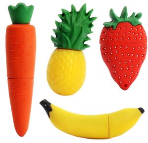 Nouvelle Clé USB 2.0 en forme de fruits : Ananas, Carotte, Banane, Fraise – Idéale pour le stockage de données et comme cadeau - Product Image 3