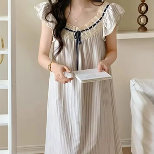 Abito Estivo Vintage Stile Fatato per Donne, Casual <span class=keywords><strong>e</strong></span> Comodo, in Maglia Traspirante <span class=keywords><strong>e</strong></span> Morbida, Fornitura ODM - Product Image 1