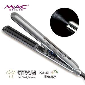 Intelligente High-tech Display LCD Da Stiro <span class=keywords><strong>A</strong></span> <span class=keywords><strong>Vapore</strong></span> Certificato Riscaldamento Raddrizzatore Dei <span class=keywords><strong>Capelli</strong></span> Ferro Piano di Titanio Veloce - Product Image 2