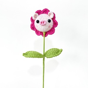 Nuevo ramo de cerdos simulados tejido a mano, lindo ramo individual, producto terminado, regalo navideño para madres - Product Image 6