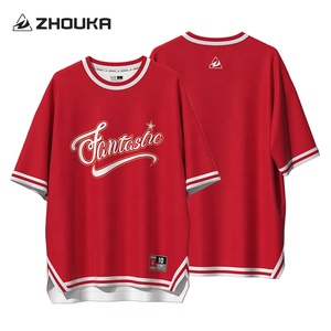 Conçu sur mesure Chemise en maille surdimensionnée en jersey Boxy pour hommes Polyester respirant Impression par sublimation Logo brodé Basketball vierge - Product Image 1