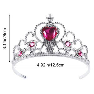 <span class=keywords><strong>Couronne</strong></span> de princesse, diadème en strass, ensemble de déguisement pour fille, cadeau de fête - Product Image 3