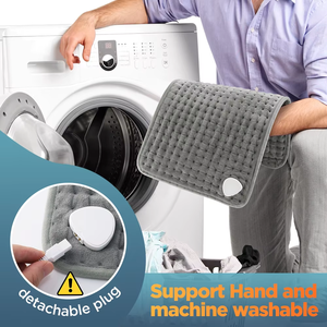 Couverture chauffante électrique grise, tapis chauffant, drap chauffant pour lit et canapé, couvertures thermiques chaudes pour l'hiver, utilisation domestique - Product Image 6