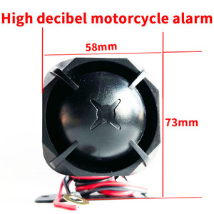 Haut décibel <span class=keywords><strong>moto</strong></span> alarme buzzer klaxon 12V15W actif antivol alarme klaxon maison alarme bricolage klaxon - Product Image 2