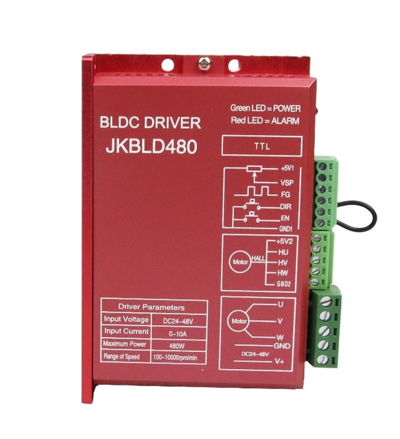 Low Cost Digital Brushless DC Motor Driver DC24V~48V Featuring Hall Sensor