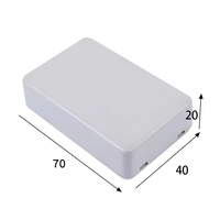 Petite boîte de jonction en plastique ABS avec protection IP54 et dimensions de 70x40x20 mm pour appareils électroniques