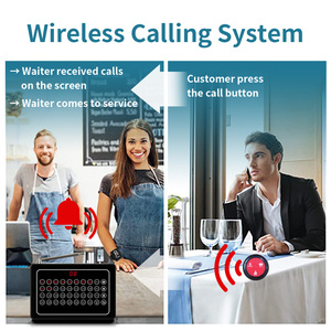 Nhà hàng máy nhắn tin không thấm nước breakproof bồi bàn dây đeo cổ tay Đồng hồ máy nhắn tin không dây hệ thống gọi điện thoại - Product Image 3