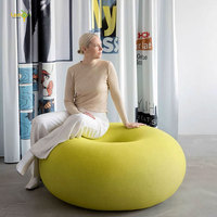 Pouf rond de forme créative, fauteuil paresseux, canapé en éponge, pouf de forme artistique