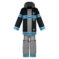 Costume de Cosplay Fire Force Shinra Kusakabe – Uniforme de Pompier Masculin Équipe 8 Anime XS S M L XL XXL XXXL pour Jeu de Rôle Anime