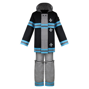 Costume de Cosplay Fire Force Shinra Kusakabe, uniforme de pompier masculin, équipe 8, Costume Anime Xs S M L Xl Xxl Xxxl - Product Image 5