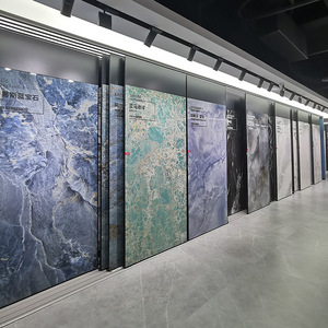 ألواح حجرية صناعية متداخلة بطراز ساخن ، جدار داخلي رخام بورسلين كبير لغرفة المعيشة - Product Image 4