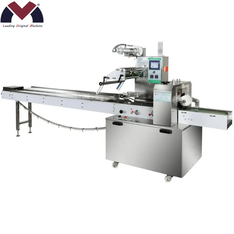 Best quality automatic horizontal wrapping cucumber soap candy vegetable packaging machine price