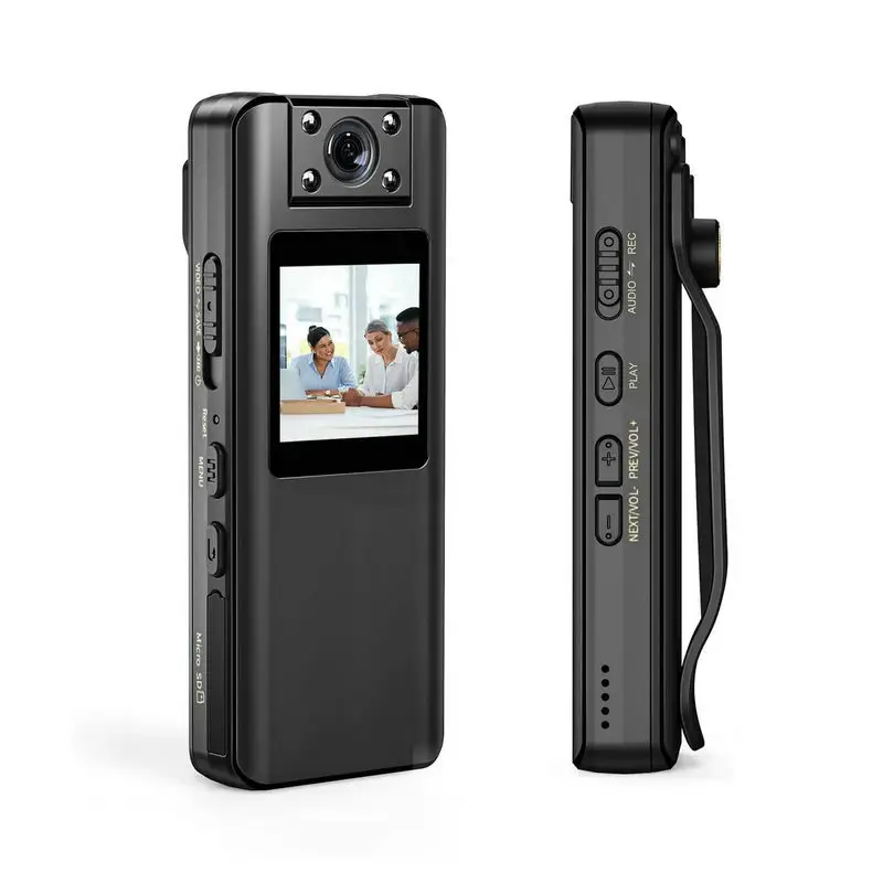 A22 Small Body Versleten Camera Hd 1080P Camcorder Opname Infrarood Lcd-Scherm Dvr Dv Audio Video Opname Ondersteuning 128Gb Tf Kaart