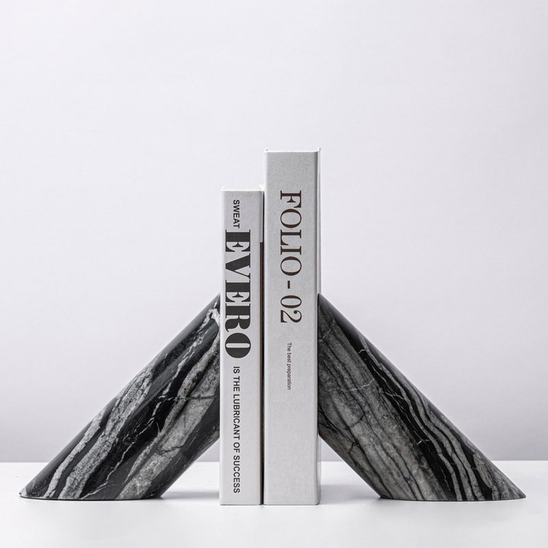 HZX оптовая продажа, Роскошный домашний декор, каменные подставки для книг, скульптура, мрамор, конец книги