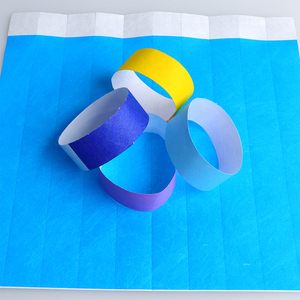 Pulsera promocional de papel de uso único de 25mm y <span class=keywords><strong>1</strong></span> pulgada de ancho, pulsera <span class=keywords><strong>Tyvek</strong></span> con logotipo personalizado para Bar, Club y eventos - Product Image 6