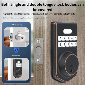 Cerraduras Inteligentes para Puertas de Hotel y Hogar con Logotipo Personalizado, Cerradura Digital Inteligente de Aleación de Aluminio con Huella Dactilar y 2 Llaves - Product Image 6