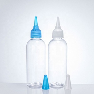 Dropper <b>Bottle</b> 100 ml Plastic Pet <b>Squeeze</b> <b>Bottle</b> With Twist Lid Soft Hair Oil Dye Applicator - Product Image 3