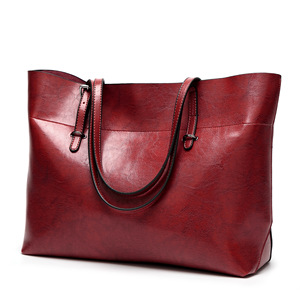 Women's <b>Tote</b> Bags PU Leather Shopping Daily Office & Career Black Gray Red Wine Brown - Product Image 2