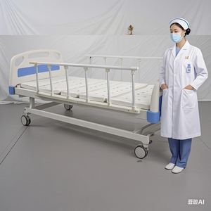 เตียงผู้ป่วยปรับระดับได้หลายฟังก์ชั่น ยี่ห้อ YUDA สำหรับสถานพยาบาล สถานดูแลสุขภาพ และการดูแลผู้ป่วยที่บ้าน - Product Image 2