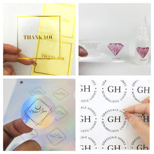 Pegatinas de papel de seda coloridas con logotipo personalizado de una cara para regalo de rubor cosmético papel de escritura colorido colores diversos para - Product Image 3