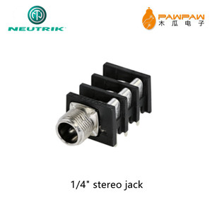 NRJ6HM-1 Prise jack sté<span class=keywords><strong>r</strong></span>éo 1/4 pouces, embout métallique avec connexion de masse efficace au châssis, contact normalisé T+<span class=keywords><strong>R</strong></span>+S - Product Image 6