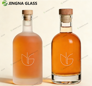 Bouteille en verre personnalisée pour Tequila, Gin, Whisky, Liqueur, Vodka avec <span class=keywords><strong>bouchon</strong></span> – 50ml, 100ml, 200ml, 375ml, 500ml, 700ml, 750ml, 1000ml - Product Image 2