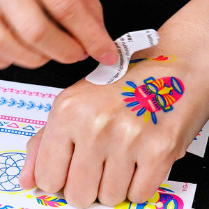 GP Venta al por Mayor <span class=keywords><strong>de</strong></span> Tatuajes Temporales Impermeables que Brillan en la Oscuridad, Pegatinas Faciales <span class=keywords><strong>de</strong></span> Neón UV para Decoración <span class=keywords><strong>de</strong></span> Fiestas <span class=keywords><strong>de</strong></span> Halloween - Product Image 5