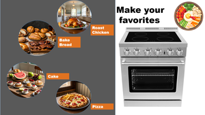 30-Zoll 5,0 Cu.Ft Paramount freistehender Elektroherd mit 4 Elementen Kombiniert Herd und Ofen für den Hausgebrauch - Product Image 3