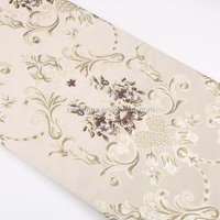 Tissu d'ameublement de canapé Jacquard à fleurs en polyester 100% de poids moyen bon marché pour textile d'ameublement