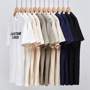 Dtg peso pesado Unisex alta calidad gráfico Streetwear Boxy fabricante algodón cuello redondo diseño personalizado camiseta de gran tamaño hombres - Product Image 4