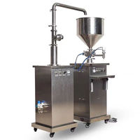 Machine de remplissage et de dosage verticale pour crèmes cosmétiques, sauces, confitures, miel, beurre, onguents, shampoings, liquides et eaux en flacons et seringues