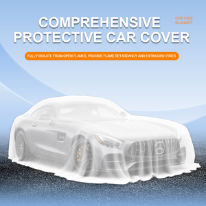 <span class=keywords><strong>Couverture</strong></span> ignifuge en fibre de verre résistante aux hautes températures 8m x 6m épaisseur 0,6mm pour voitures électriques, motos et usage domestique - Product Image 3