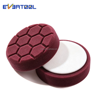 EVERTOOL Polisseuse rotative, tampon de polissage en mousse alvéolée, tampon éponge à coupe lourde pour l'élimination des rayures profondes sur peintures fortement endommagées