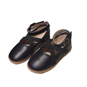In Pelle di danza Balletto Croce Elastico bambini genuino scarpe di Cuoio Delle Ragazze di Balletto Pattini di vestito - Product Image 5