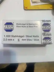 Mid-East Market Professional Small Packing Blue Coated Iron Concrete Nails 2.0 X 16 Mm Black Masonry Nails Hardened Steel Nails