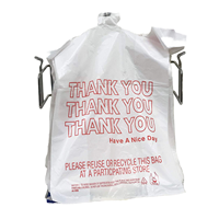 Sacs en plastique personnalisés imprimés, recyclables, à soufflets latéraux, avec poignées, pour t-shirts, gilets, sacs de remerciement et sacs de courses