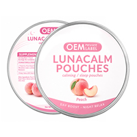WELLBODY Sachets Oraux Personnalisés Apaisants pour le Sommeil à Marque Privée, Mélatonine L-Théanine, Soulagement du Stress, Saveur Fruitée, Complément de Sommeil