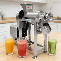 Extracteur de jus automatique à froid pour carottes, fruits, légumes, oranges et cannes à sucre – Machine à jus en spirale commerciale