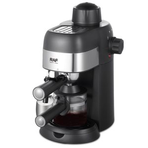 Machine à café expresso RAF R.133 4 tasses 800W 3,5 bars 240ML avec carafe <span class=keywords><strong>en</strong></span> <span class=keywords><strong>verre</strong></span>, mousseur à vapeur, anti-goutte et facile à nettoyer pour les boissons au café et au latte - Product Image 3