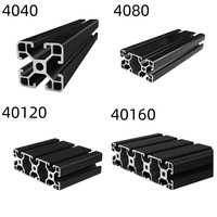 Profilé en aluminium extrudé série 6000 à fentes en T et en V pour cadre de machine CNC 3D, modèles 2020, 2040, 2080, 3060, 3030, 4040, 4080, etc.