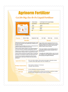 Alcools sucre de qualité supérieure Calcium Magnésium Bore Zinc Fer <span class=keywords><strong>Engrais</strong></span> <span class=keywords><strong>liquide</strong></span> Ca Mg B Zn Fe Supplément de micronutriments - Product Image 5