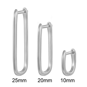 ต่างหูเงินแท้ S925 รูปตัวยู 3 ขนาด 6 นิ้ว ชุด 3 ชิ้น ขายดี - Product Image 2