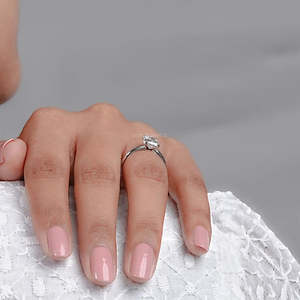 Anillos personalizados de lujo de gama alta de 18K, 14K, 10K, oro sólido, corte radiante, Diamante cultivado en laboratorio, solitario, ropa nupcial para mujer, anillos de promesa OEM - Product Image 3