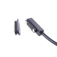 Conector magnético de alta calidad, Cable de acoplamiento disponible, macho a hembra, 4 pines, Pogo