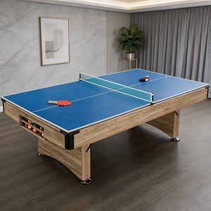 Mesa de Billar Plegable 3 en 1 de <span class=keywords><strong>7</strong></span> pies/8 pies - Mesa de Juego Multiusos Portátil con Tablero de Comedor y <span class=keywords><strong>Ping</strong></span> <span class=keywords><strong>Pong</strong></span> - Sin Ensamblaje, Lista para Enviar - Product Image 4