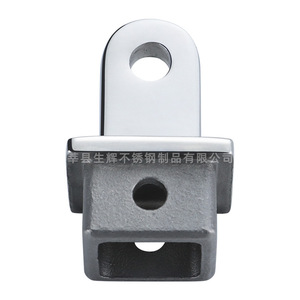 Embout de tube carré de 32 mm en acier inoxydable 316, quincaillerie marine, accessoires pour yachts, pièces de bâche pour bateaux rapides - Product Image 2